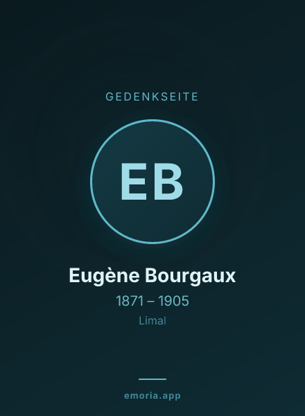 Gedenkportrait von Eugène Bourgaux