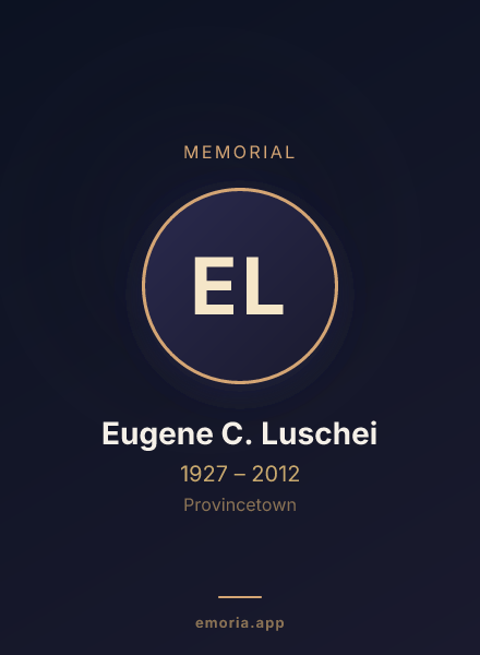Memorial portrait of Eugene C. Luschei