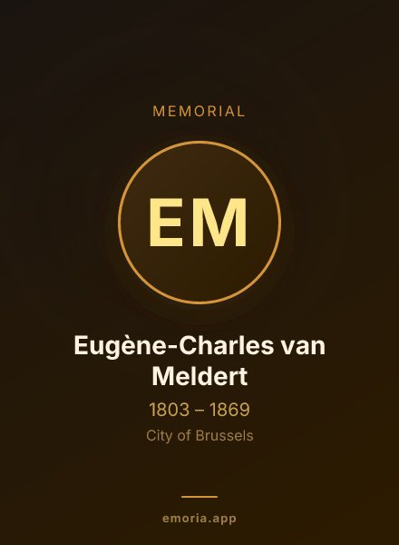Memorial portrait of Eugène-Charles van Meldert