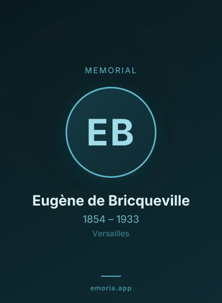 Memorial portrait of Eugène de Bricqueville
