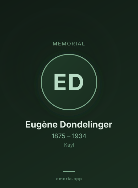 Memorial portrait of Eugène Dondelinger