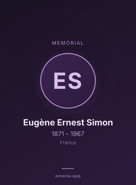 Memorial portrait of Eugène Ernest Simon