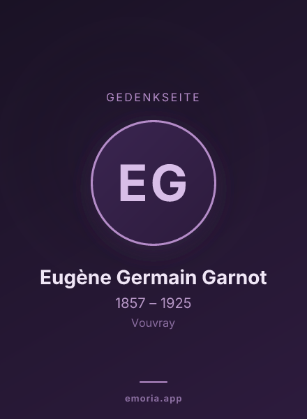 Gedenkportrait von Eugène Germain Garnot