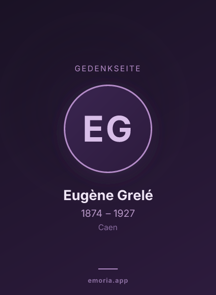 Gedenkportrait von Eugène Grelé