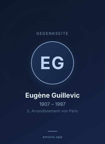 Gedenkportrait von Eugène Guillevic