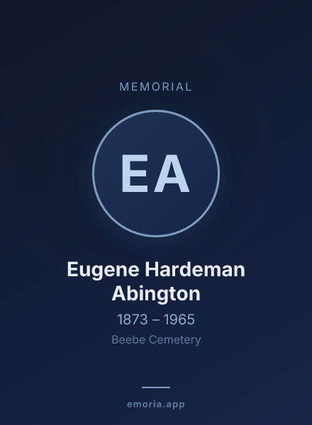 Memorial portrait of Eugene Hardeman Abington