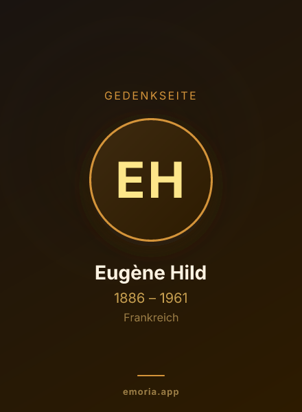 Gedenkportrait von Eugène Hild
