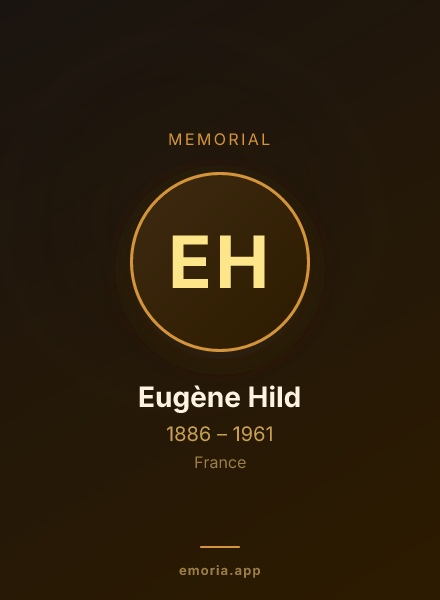 Memorial portrait of Eugène Hild