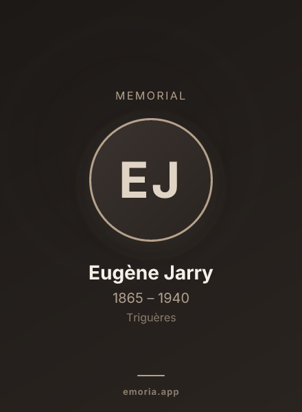 Memorial portrait of Eugène Jarry