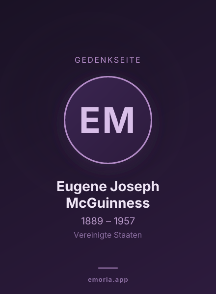 Gedenkportrait von Eugene Joseph McGuinness