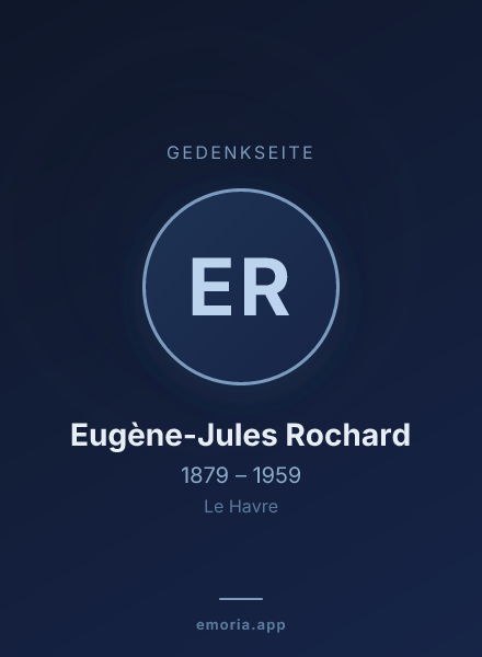 Gedenkportrait von Eugène-Jules Rochard
