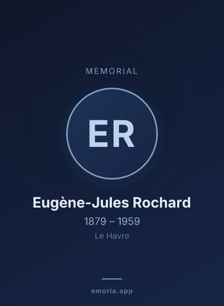 Memorial portrait of Eugène-Jules Rochard