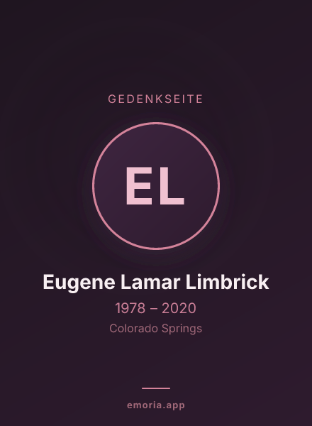 Gedenkportrait von Eugene Lamar Limbrick