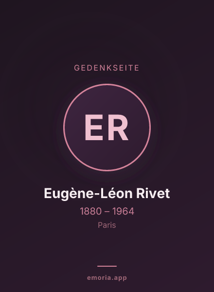 Gedenkportrait von Eugène-Léon Rivet