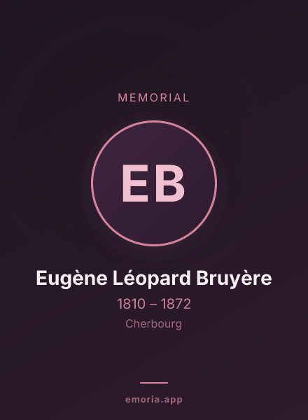 Memorial portrait of Eugène Léopard Bruyère