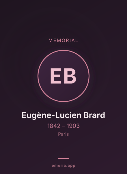 Memorial portrait of Eugène-Lucien Brard