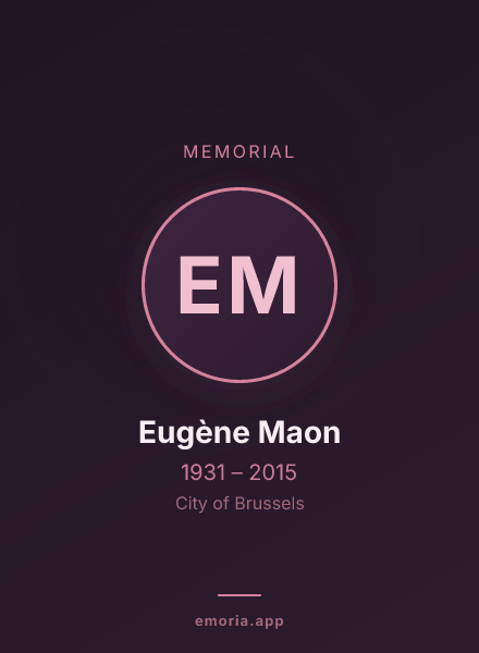 Memorial portrait of Eugène Maon