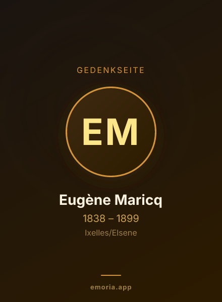 Gedenkportrait von Eugène Maricq
