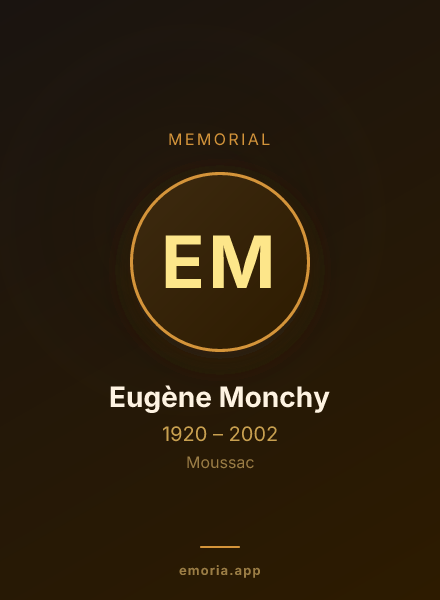 Memorial portrait of Eugène Monchy