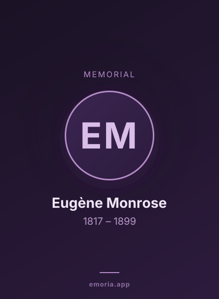 Memorial portrait of Eugène Monrose