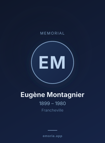 Memorial portrait of Eugène Montagnier