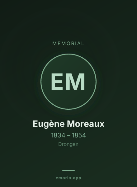 Memorial portrait of Eugène Moreaux