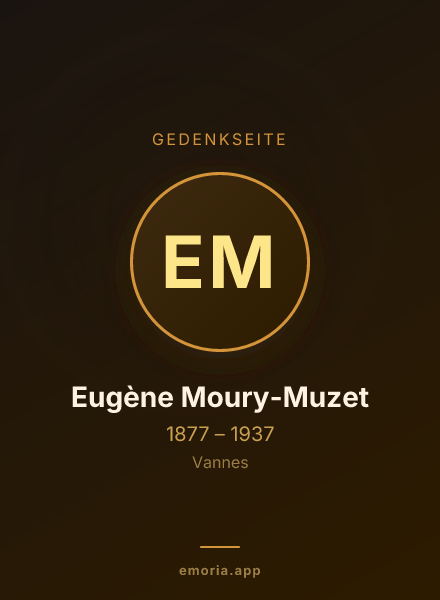 Gedenkportrait von Eugène Moury-Muzet