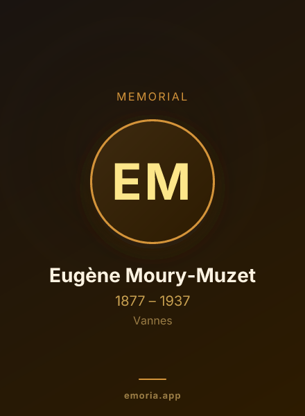 Memorial portrait of Eugène Moury-Muzet
