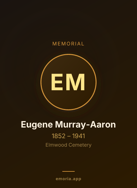 Memorial portrait of Eugene Murray-Aaron