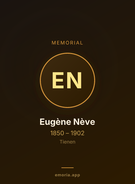 Memorial portrait of Eugène Nève