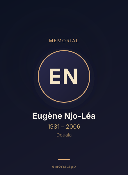 Memorial portrait of Eugène Njo-Léa