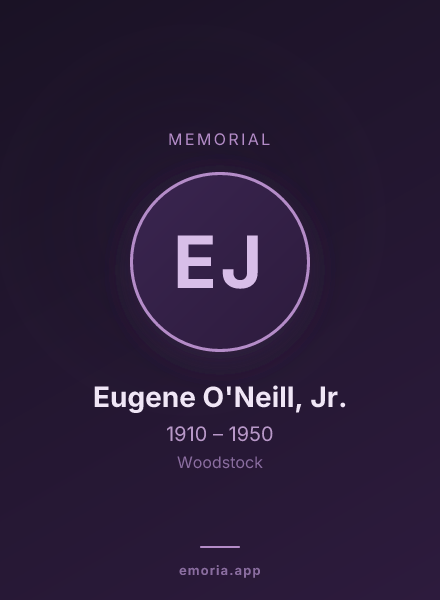 Memorial portrait of Eugene O'Neill, Jr.