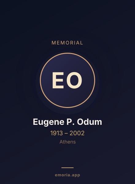 Memorial portrait of Eugene P. Odum