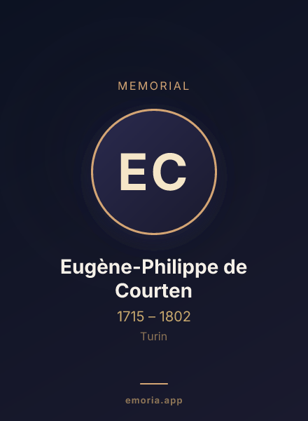 Memorial portrait of Eugène-Philippe de Courten