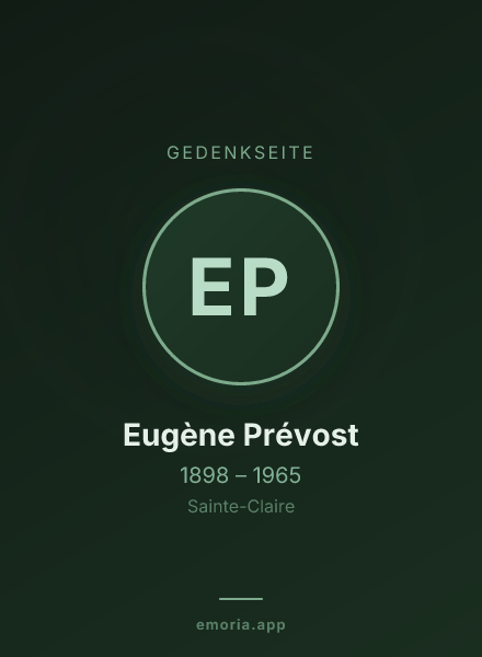 Gedenkportrait von Eugène Prévost