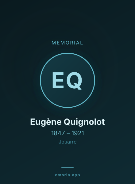 Memorial portrait of Eugène Quignolot