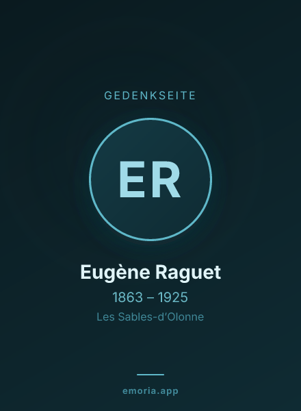 Gedenkportrait von Eugène Raguet