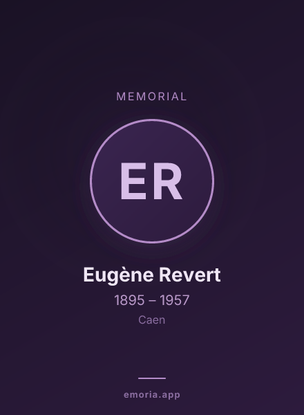Memorial portrait of Eugène Revert