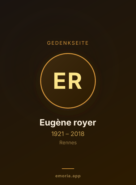 Gedenkportrait von Eugène royer