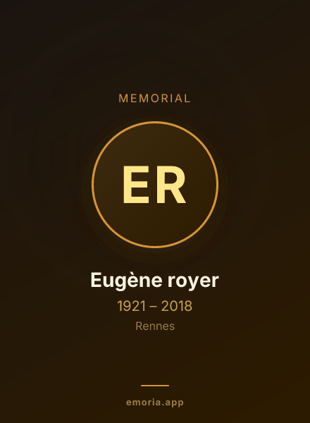 Memorial portrait of Eugène royer