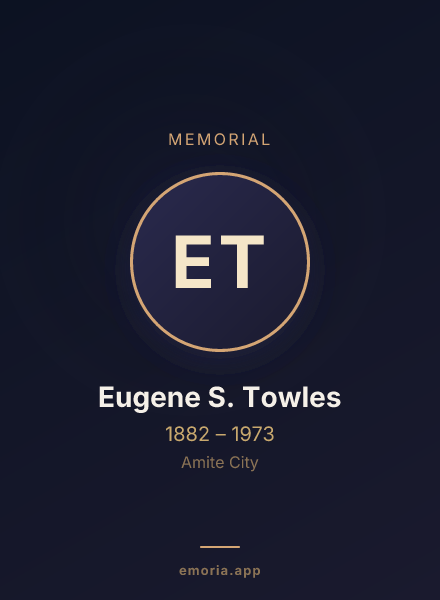 Memorial portrait of Eugene S. Towles