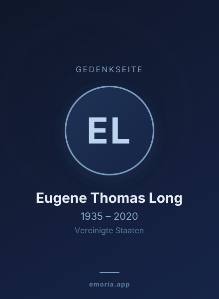 Gedenkportrait von Eugene Thomas Long