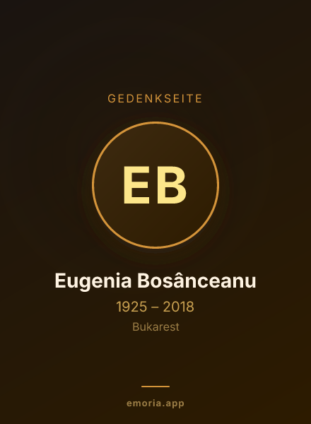 Gedenkportrait von Eugenia Bosânceanu