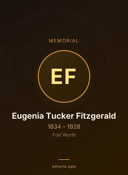 Memorial portrait of Eugenia Tucker Fitzgerald