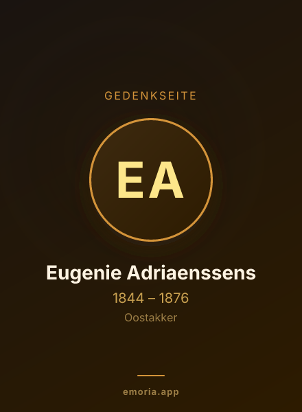 Gedenkportrait von Eugenie Adriaenssens