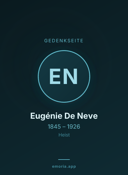 Gedenkportrait von Eugénie De Neve