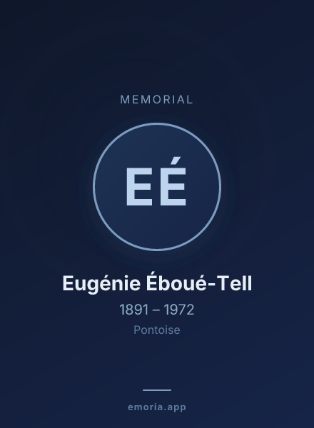 Memorial portrait of Eugénie Éboué-Tell