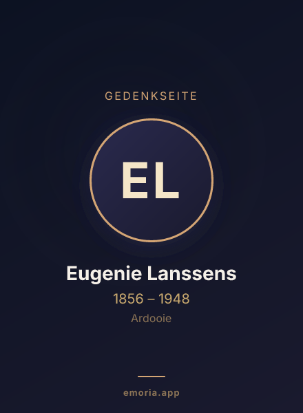 Gedenkportrait von Eugenie Lanssens
