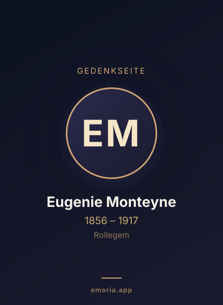 Gedenkportrait von Eugenie Monteyne
