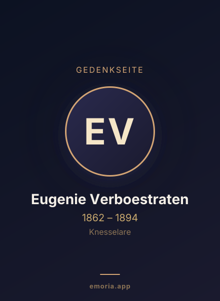 Gedenkportrait von Eugenie Verboestraten